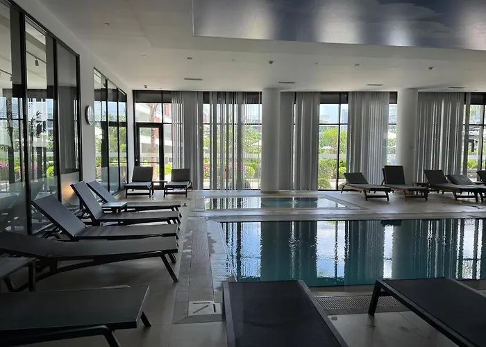 公寓 Courtyard Long Beach, северный кипр, бассейн, терраса, 500м от моря *